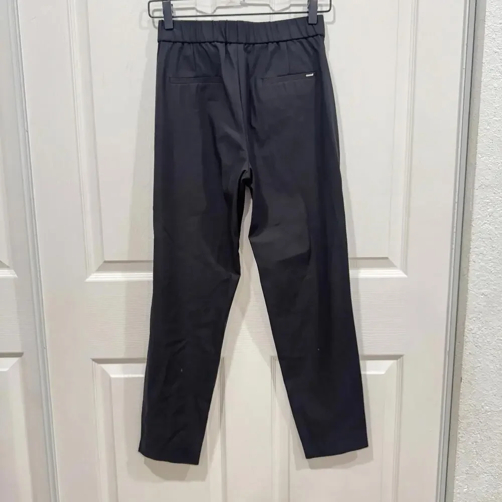 Women’s Massimo Dutti Size 4‎ Straight Trouser Pants Black Womens Formal Pro